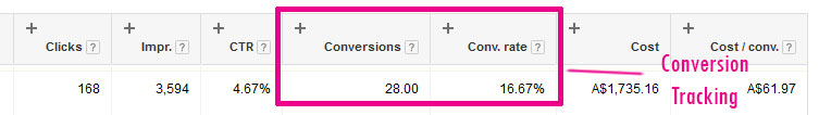 Conversion Tracking in AdWords